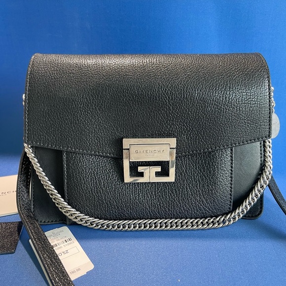 Givenchy GV3 Small Crossbody Bag handheld chain strap & leather shoulder strap. - Picture 2 of 12